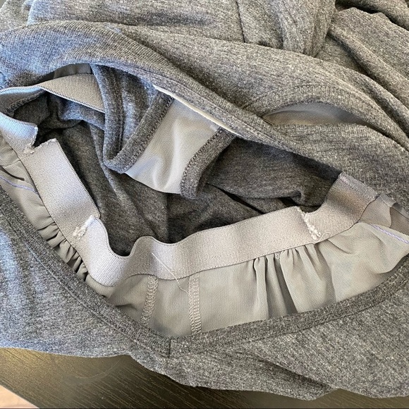 Athleta Rouched draped dress grey bra top small sleeveless - Picture 5 of 6